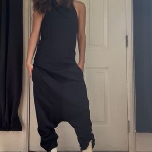 Black Cowl Neck Jumpsuit